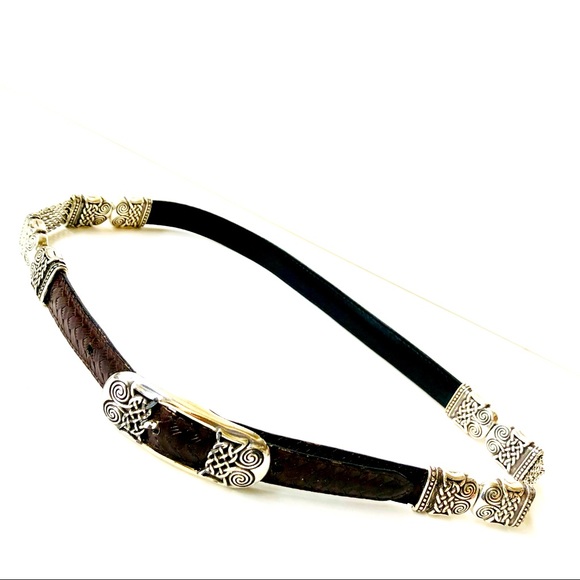 Brighton Reversible/Alternating Leather Belt Sz-M - Picture 2 of 9